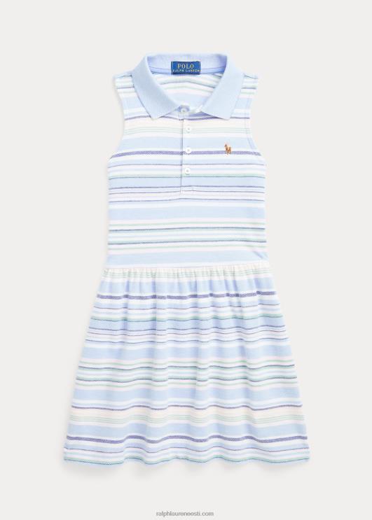Ralph Lauren lapsed triibuline kootud oxfordi polokleit PR0V6806 beebisinine