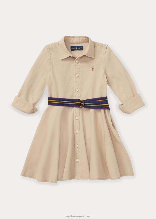 Ralph Lauren lapsed vööga puuvillane chino särk PR0V6920 khaki