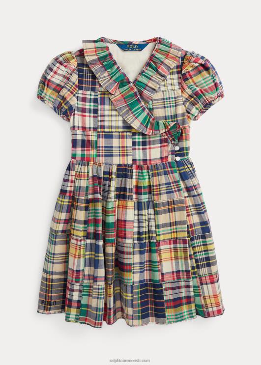 Ralph Lauren lapsed volangidega lapiline madrase ümbriskleit PR0V7365 madrase lapitöö