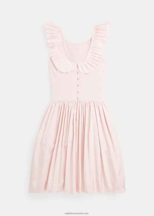 Ralph Lauren lapsed volangidega mooruspuu siidisegu kleit PR0V7521 roosa