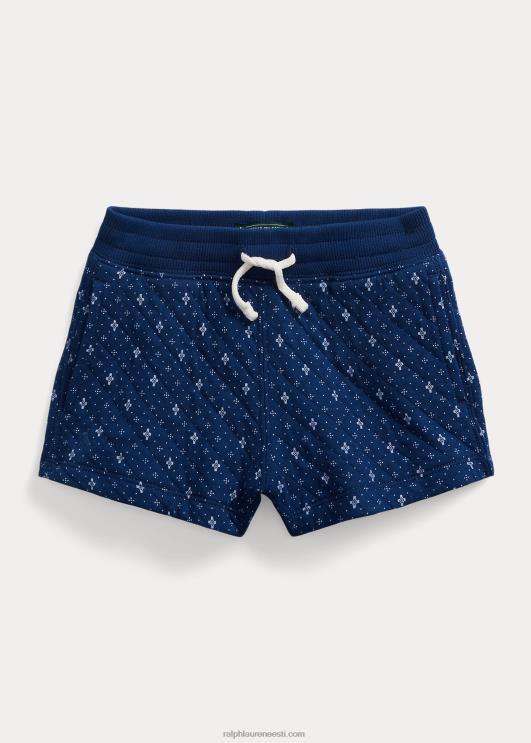 Ralph Lauren lapsed geomeetrilise mustriga topeltkootud lühike PR0V6877 klementiini kaliko