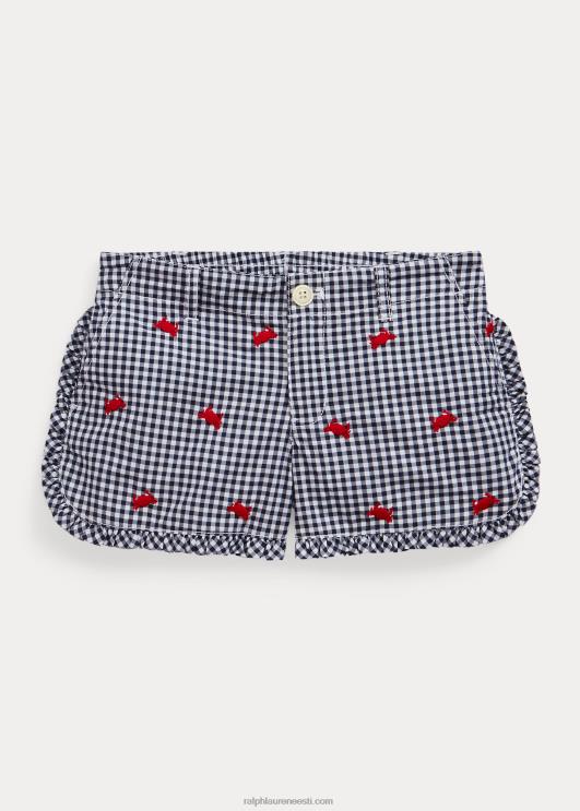 Ralph Lauren lapsed krabi hõlmikpuuvillane popliin lühike PR0V6863 rafineeritud mere-/valge