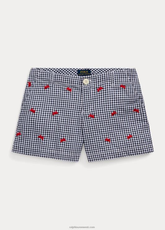 Ralph Lauren lapsed krabi hõlmikpuuvillane popliin lühike PR0V7155 rafineeritud mere-/valge