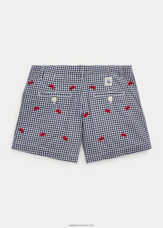 Ralph Lauren lapsed krabi hõlmikpuuvillane popliin lühike PR0V7155 rafineeritud mere-/valge