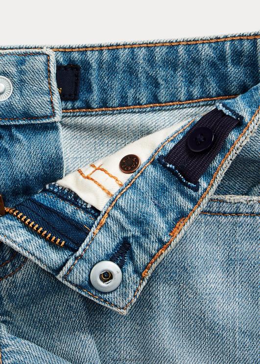 Ralph Lauren lapsed kulunud puuvillane teksapüks PR0V6886 kardellipesu