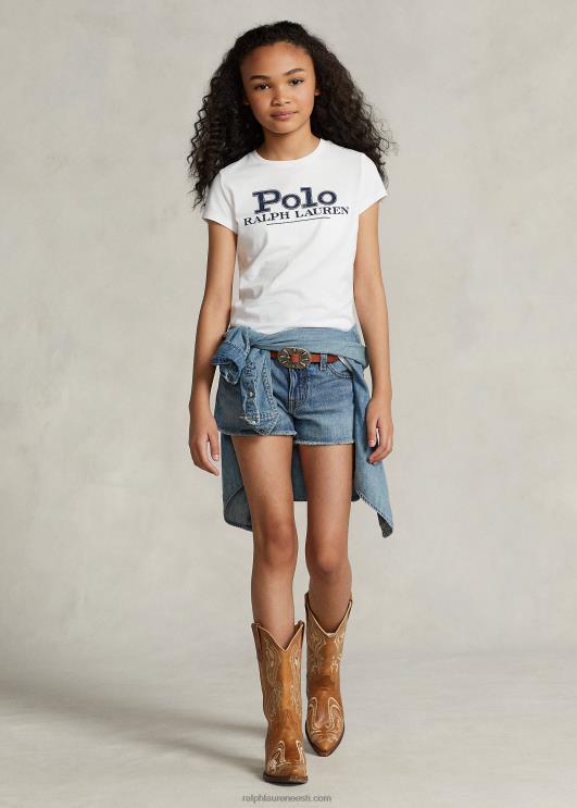 Ralph Lauren lapsed kulunud puuvillane teksapüks PR0V6974 kardellipesu