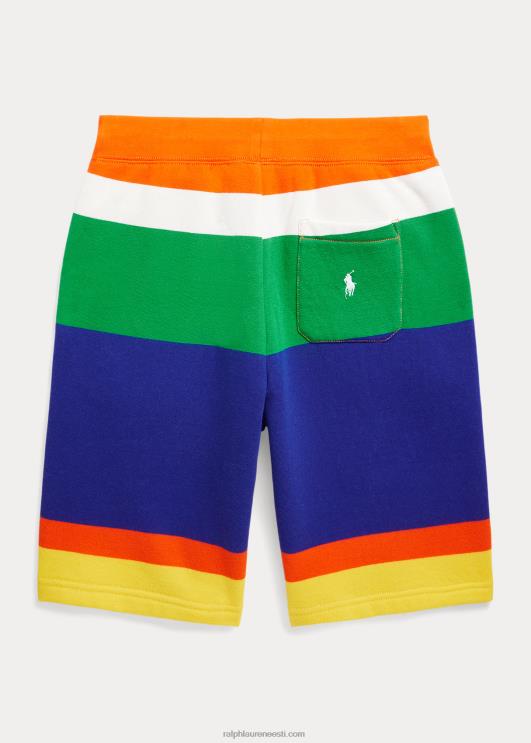 Ralph Lauren lapsed logoga triibuline fliis lühike PR0V6126 purjetav oranž multi