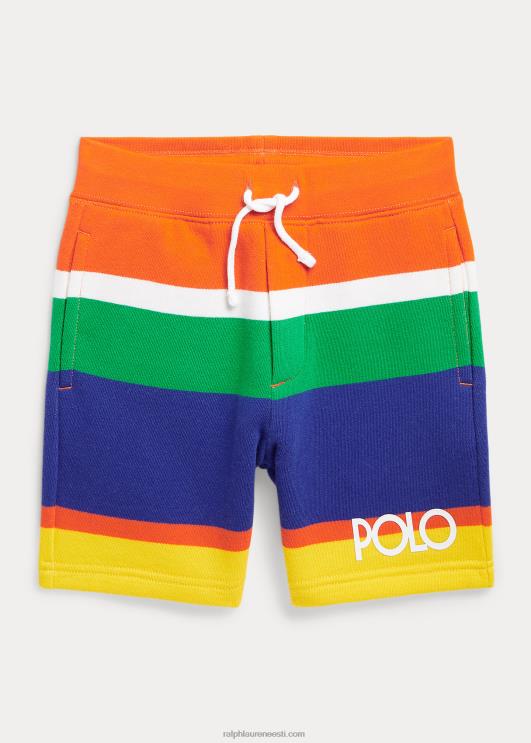 Ralph Lauren lapsed logoga triibuline fliis lühike PR0V9769 purjetav oranž multi