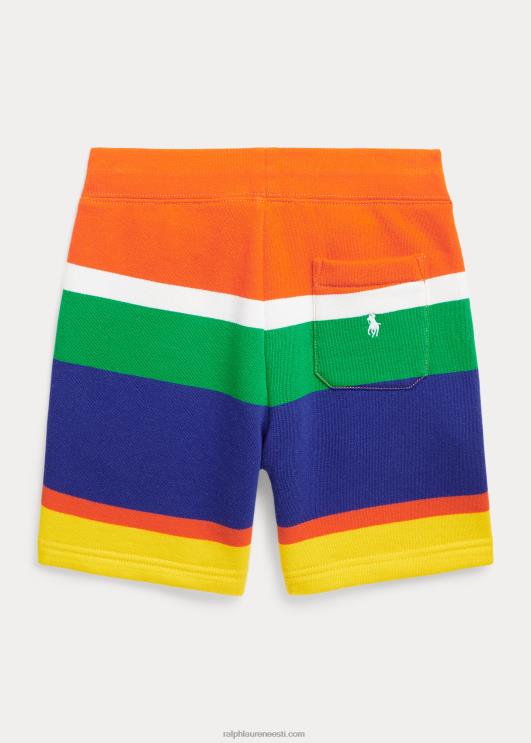 Ralph Lauren lapsed logoga triibuline fliis lühike PR0V9769 purjetav oranž multi