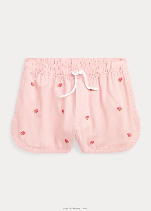 Ralph Lauren lapsed maasikapuuvillane toimsel lühike PR0V7072 adirondack roos