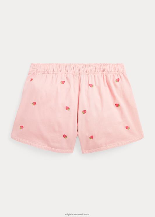 Ralph Lauren lapsed maasikapuuvillane toimsel lühike PR0V7072 adirondack roos