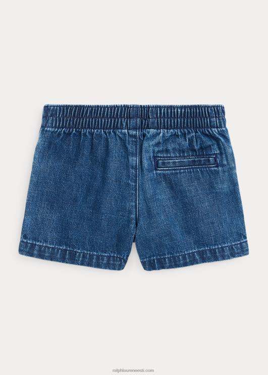 Ralph Lauren lapsed mereline puuvillane denim lühike PR0V9952 olvera pesu