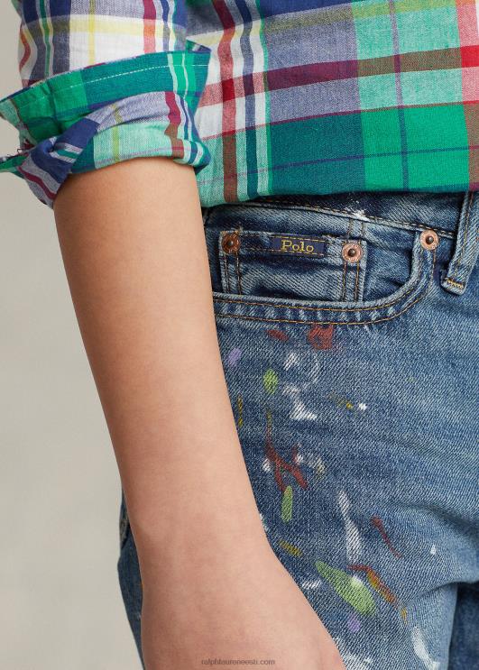 Ralph Lauren lapsed paint-splatter sullivan slim denim lühike PR0V5997 heins pesta