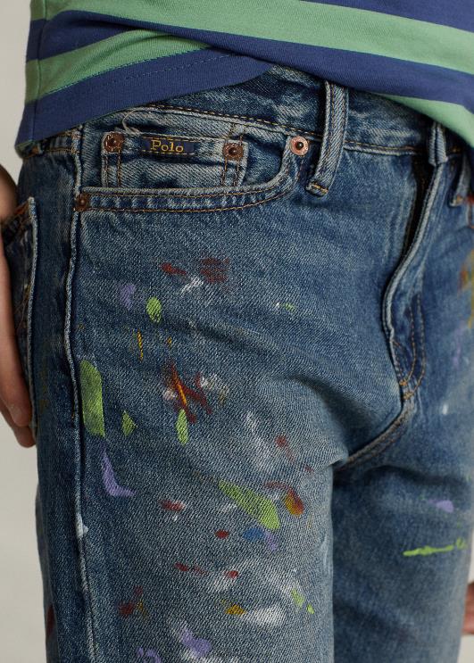 Ralph Lauren lapsed paint-splatter sullivan slim denim lühike PR0V5997 heins pesta