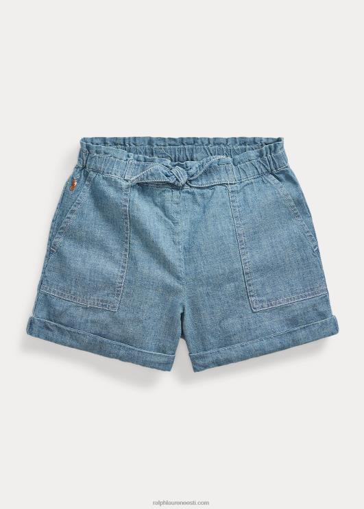 Ralph Lauren lapsed puuvillane chambray camp lühike PR0V9938 indigo