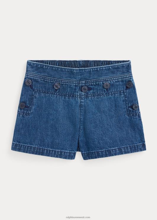 Ralph Lauren lapsed puuvillane denim lühike PR0V7123 olvera pesu