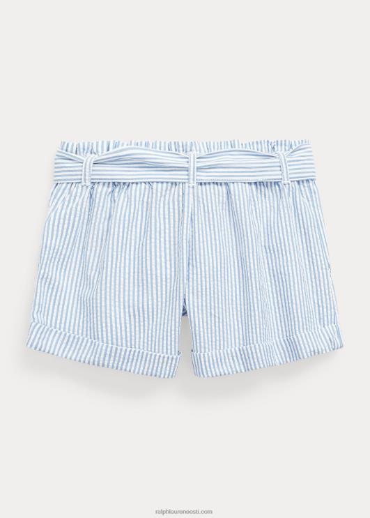 Ralph Lauren lapsed puuvillane seersicker lühike PR0V9961 sinine/valge