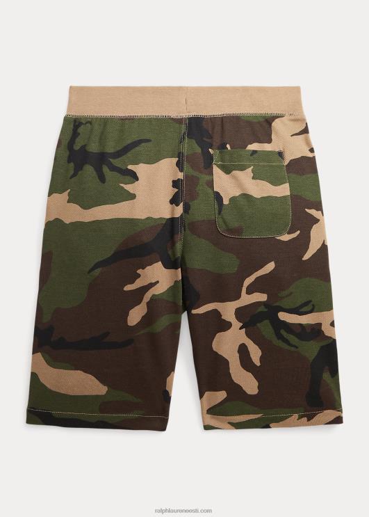 Ralph Lauren lapsed puuvillane võrk lühike PR0V6228 ülejääk camo