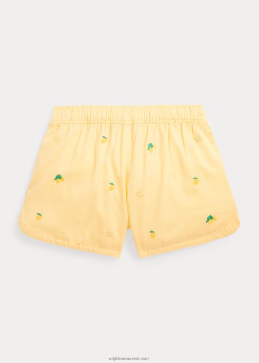 Ralph Lauren lapsed sidrunipuuvillane toimsel lühike PR0V7087 banaanikreem