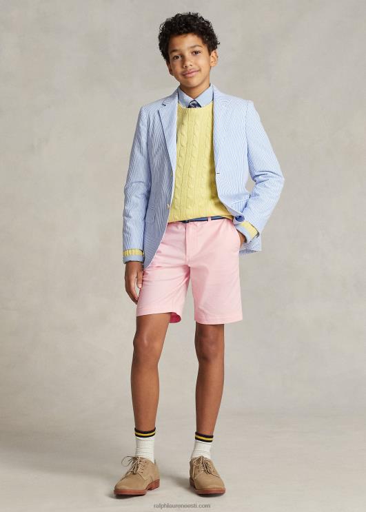 Ralph Lauren lapsed sirge istumisega puuvillane oxford lühike PR0V6005 roosa oxford