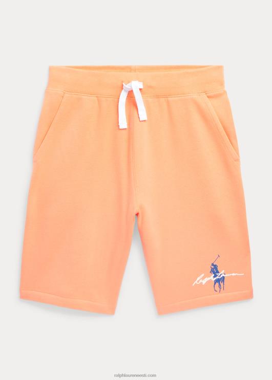 Ralph Lauren lapsed suur poni logoga fliis lühike PR0V6097 õiglane oranž