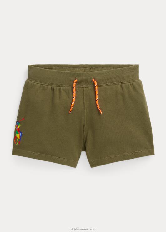 Ralph Lauren lapsed suur poni spaa frotee lühike PR0V7099 tume salvei