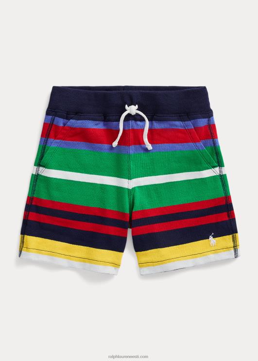 Ralph Lauren lapsed triibuline puuvillane jersey lühike PR0V5804 Newporti mereväe multi