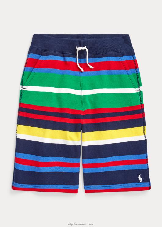 Ralph Lauren lapsed triibuline puuvillane jersey lühike PR0V5999 Newporti mereväe multi