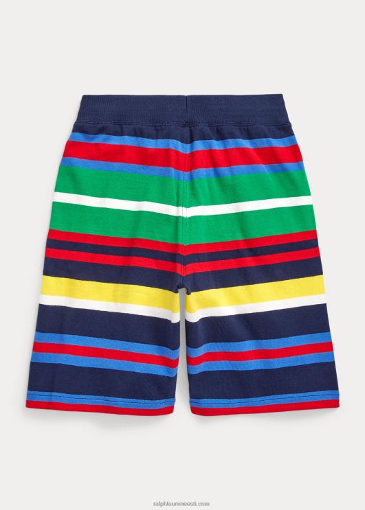 Ralph Lauren lapsed triibuline puuvillane jersey lühike PR0V5999 Newporti mereväe multi