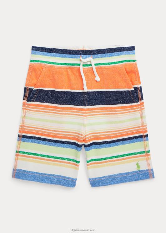 Ralph Lauren lapsed triibuline puuvillane võrk lühike PR0V5631 paradiisitriip oranž