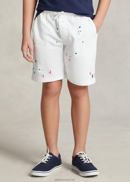 Ralph Lauren lapsed värvi pritsmed spaa frotee lühike PR0V6004 valge