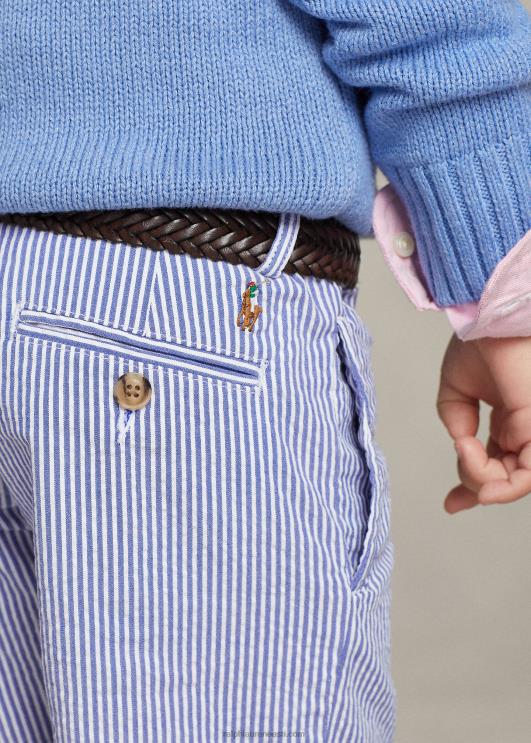 Ralph Lauren lapsed veniv puuvillane seersucker lühike PR0V5659 sinine seersicker