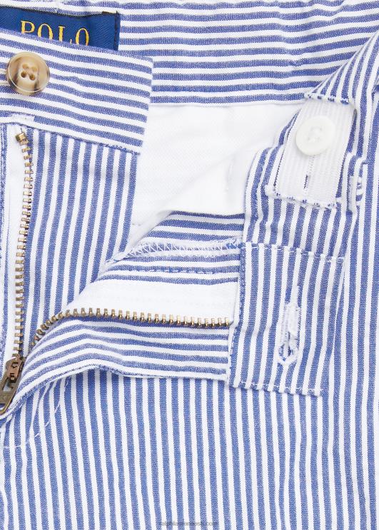 Ralph Lauren lapsed veniv puuvillane seersucker lühike PR0V5659 sinine seersicker