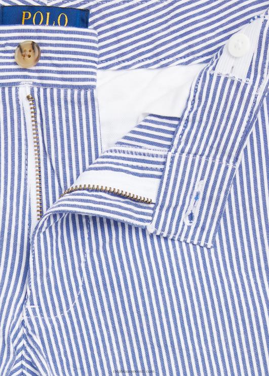 Ralph Lauren lapsed veniv puuvillane seersucker lühike PR0V6159 sinine seersicker