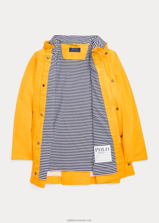 Ralph Lauren lapsed kapuutsiga vihmamantel PR0V6686 libe kollane