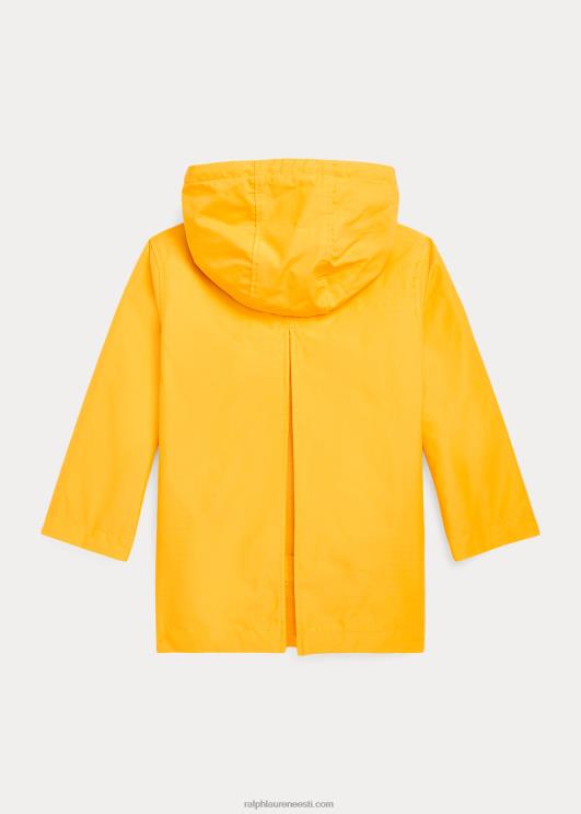 Ralph Lauren lapsed kapuutsiga vihmamantel PR0V9913 libe kollane