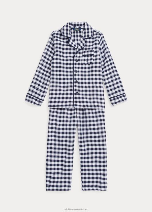 Ralph Lauren lapsed hõlmiktoimse magamiskomplekt PR0V6395 valge/newporti merevägi