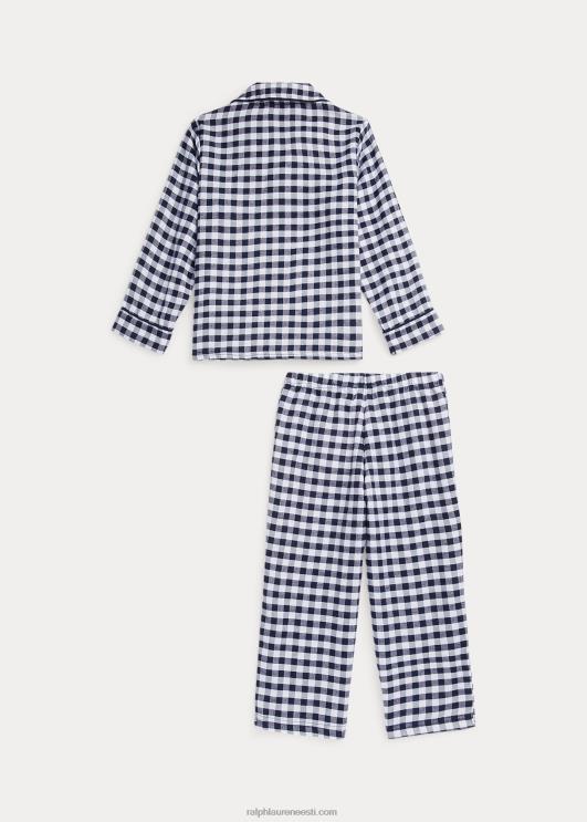 Ralph Lauren lapsed hõlmiktoimse magamiskomplekt PR0V6395 valge/newporti merevägi