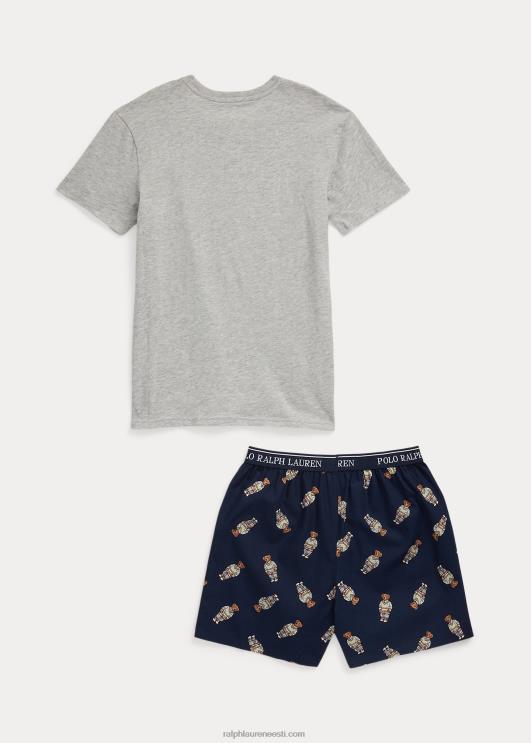 Ralph Lauren lapsed polo karu tee & bokseri magamiskomplekt PR0V6398 kruiisilaev/kanarbik