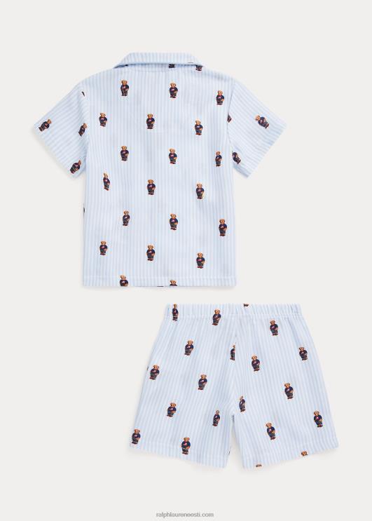 Ralph Lauren lapsed polo karu toimse magamiskomplekt PR0V6387 valge/kontorisinine