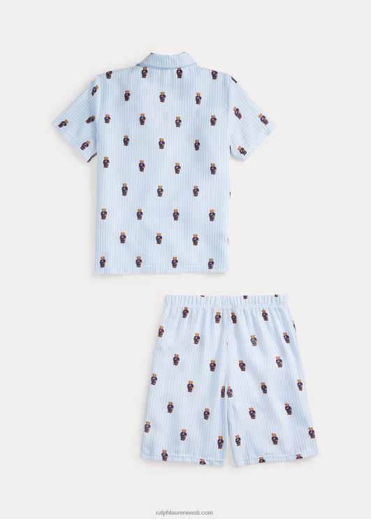 Ralph Lauren lapsed polo karu toimse magamiskomplekt PR0V6391 valge/kontorisinine