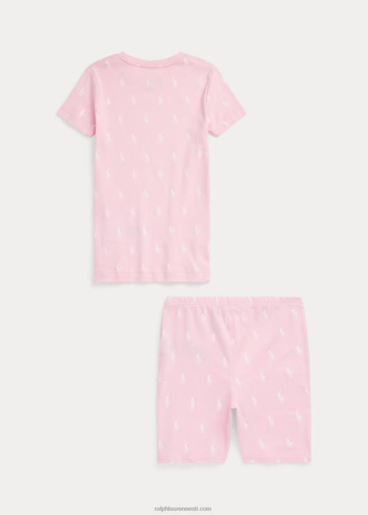 Ralph Lauren lapsed polo poni sooniku trikoo magamiskomplekt PR0V7322 karmeli roosa