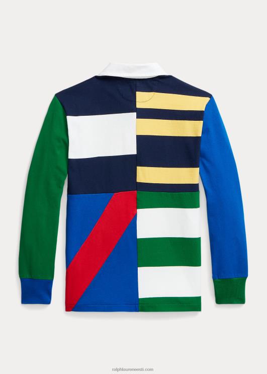Ralph Lauren lapsed lapiline puuvillane trikoo ragbi särk PR0V9866 Newporti mereväe multi