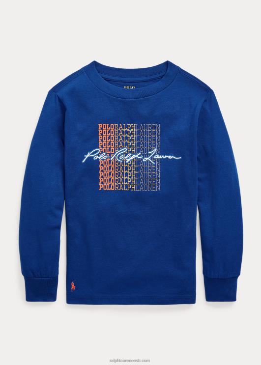 Ralph Lauren lapsed logoga trikoo pikkade varrukatega PR0V6461 safiirist täht