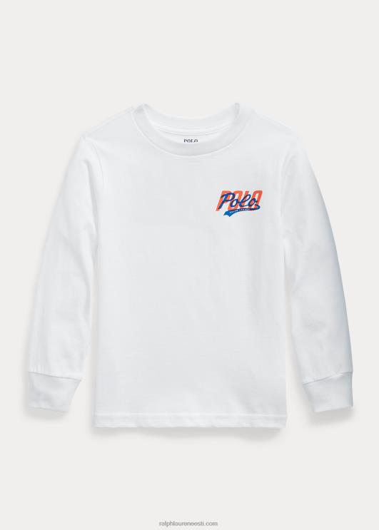 Ralph Lauren lapsed logoga trikoo pikkade varrukatega PR0V6527 valge