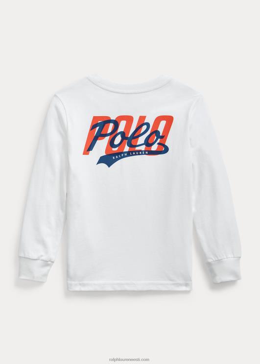Ralph Lauren lapsed logoga trikoo pikkade varrukatega PR0V6527 valge