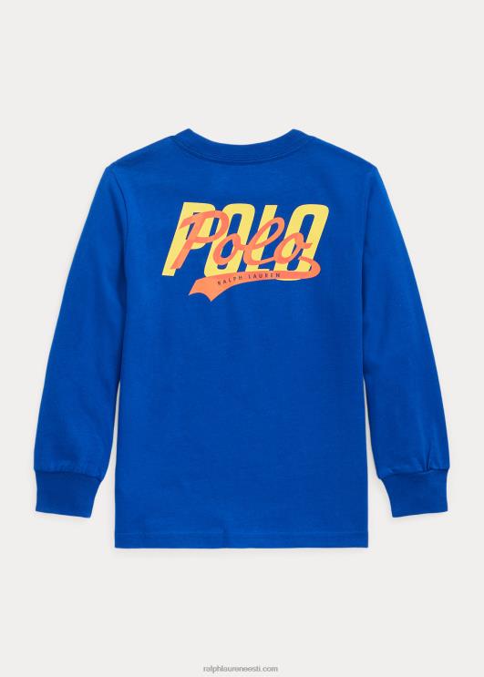 Ralph Lauren lapsed logoga trikoo pikkade varrukatega PR0V6528 safiirist täht