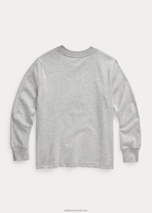 Ralph Lauren lapsed puuvillane jersey pikkade varrukatega t-särk PR0V5907 ja üle kanarbiku