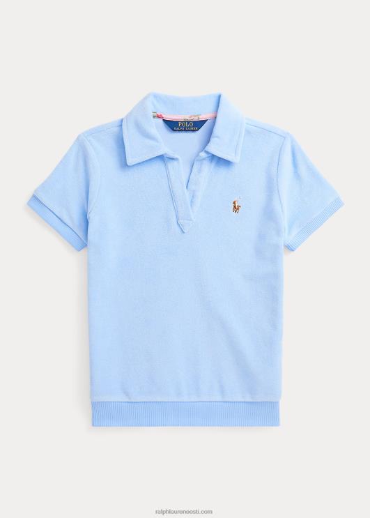 Ralph Lauren lapsed frotee lühikeste varrukatega polosärk PR0V7063 beebisinine