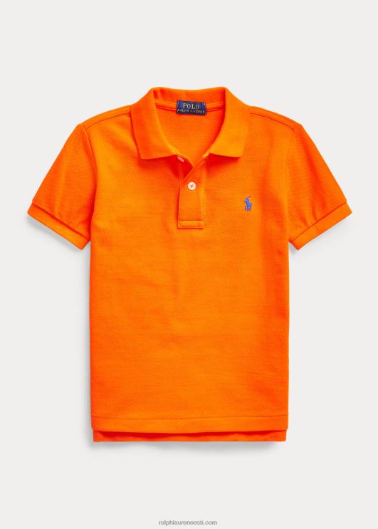 Ralph Lauren lapsed ikooniline võrgust polosärk PR0V5670 purjekas oranž